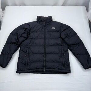 Vintage The North Face 550 Nuptse Goose Down Puffer Jacket Mens Large Black Coat